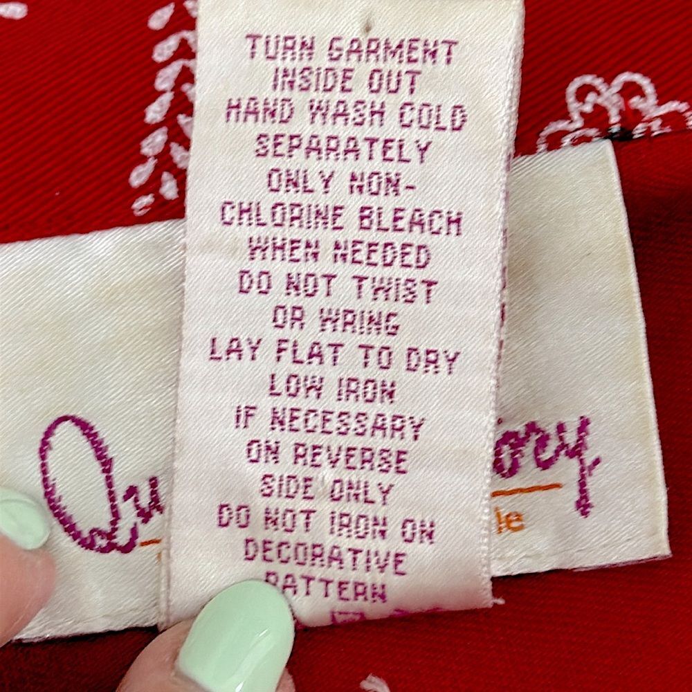 QUACKER FACTORY Embellished Jacket Medium Red Paisley NWOT - Picture 15 of 15